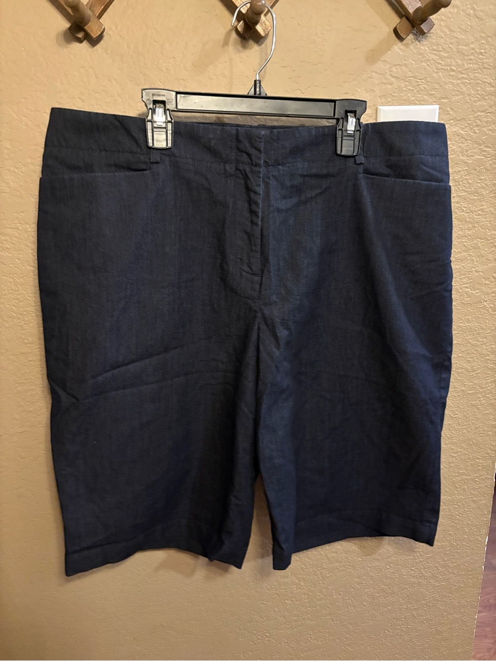 Talbots Classic dark jean Bermuda Shorts